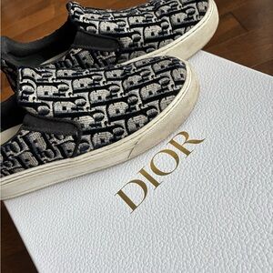DIOR SOLAR DEEP BLUE SLIP-ON SNEAKERS